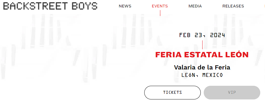 IvankoMtz's tweet photo. @backstreetboys @FeriaDeLeon your page says Feb 23, this may cause confusion on the dates https://t.co/vbvfoLSeAV