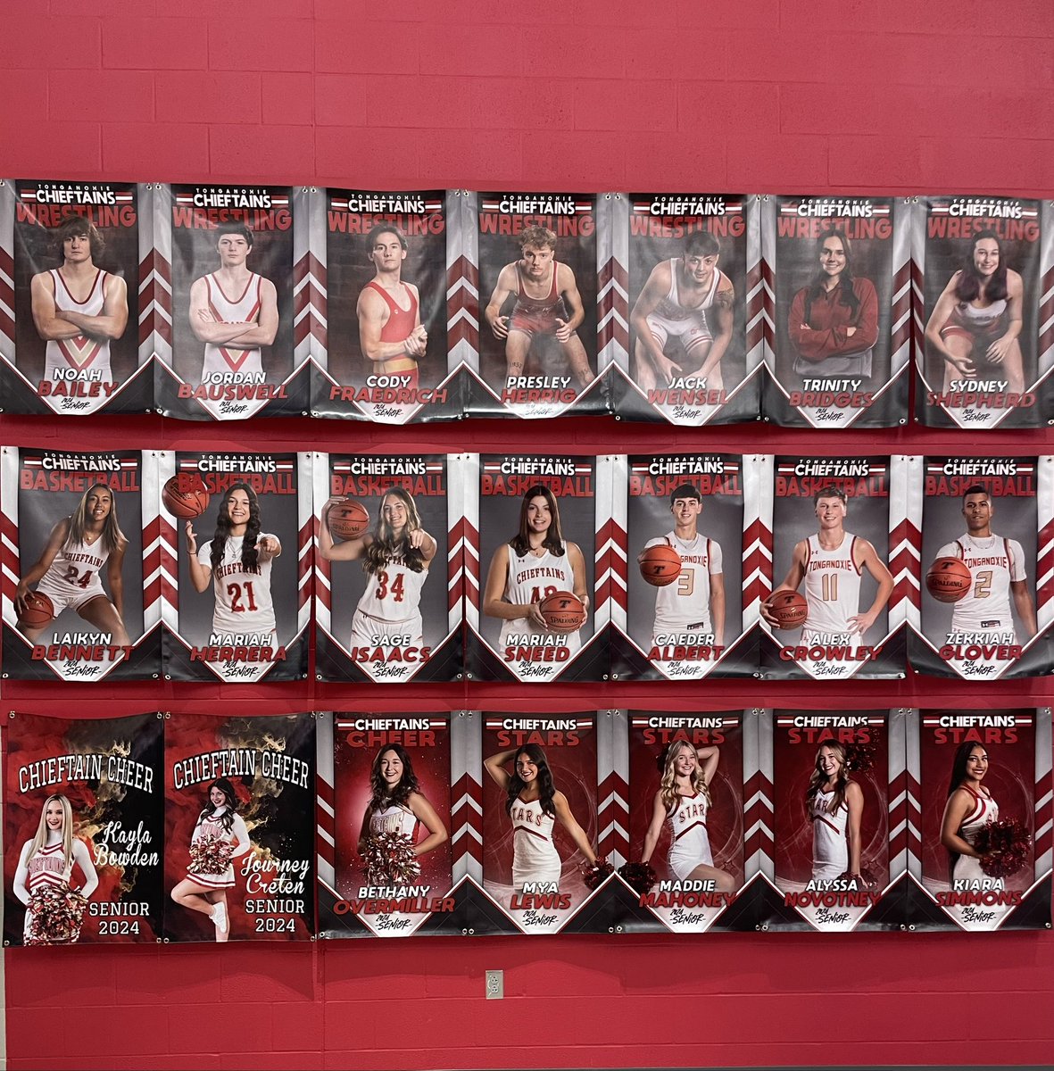 Senior banners are up!
