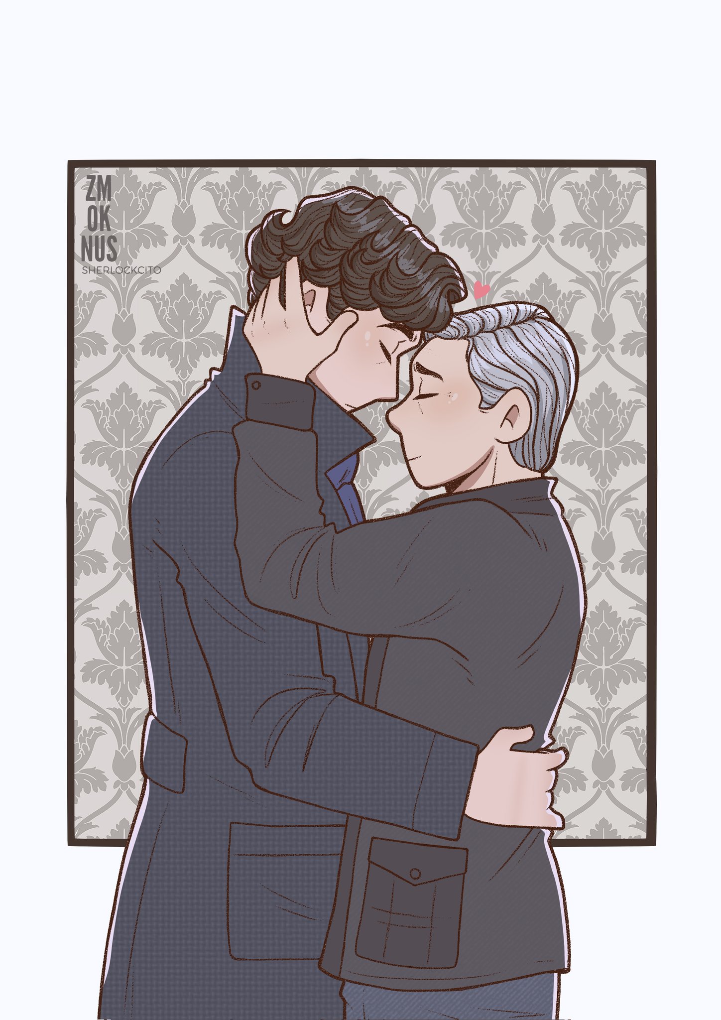 Fan Art De John Et Sherlock Sherlock And John By Rosey So Silly On