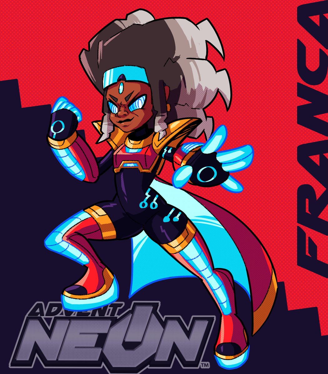 Alright let's run this back with one of the biggest character design overhauls in the game.   

Here's Franca, the main antagonist of Advent NEON.