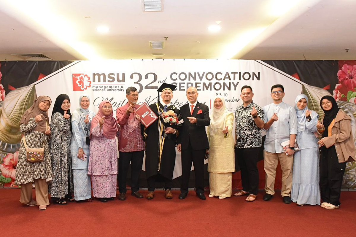Happy moments with the graduands of #MSUconvo32 Session II. Have purpose and always be grateful to all around you. Success is a journey that will only tranform you if you follow your goals till the end. No compromises. @MSUmalaysia