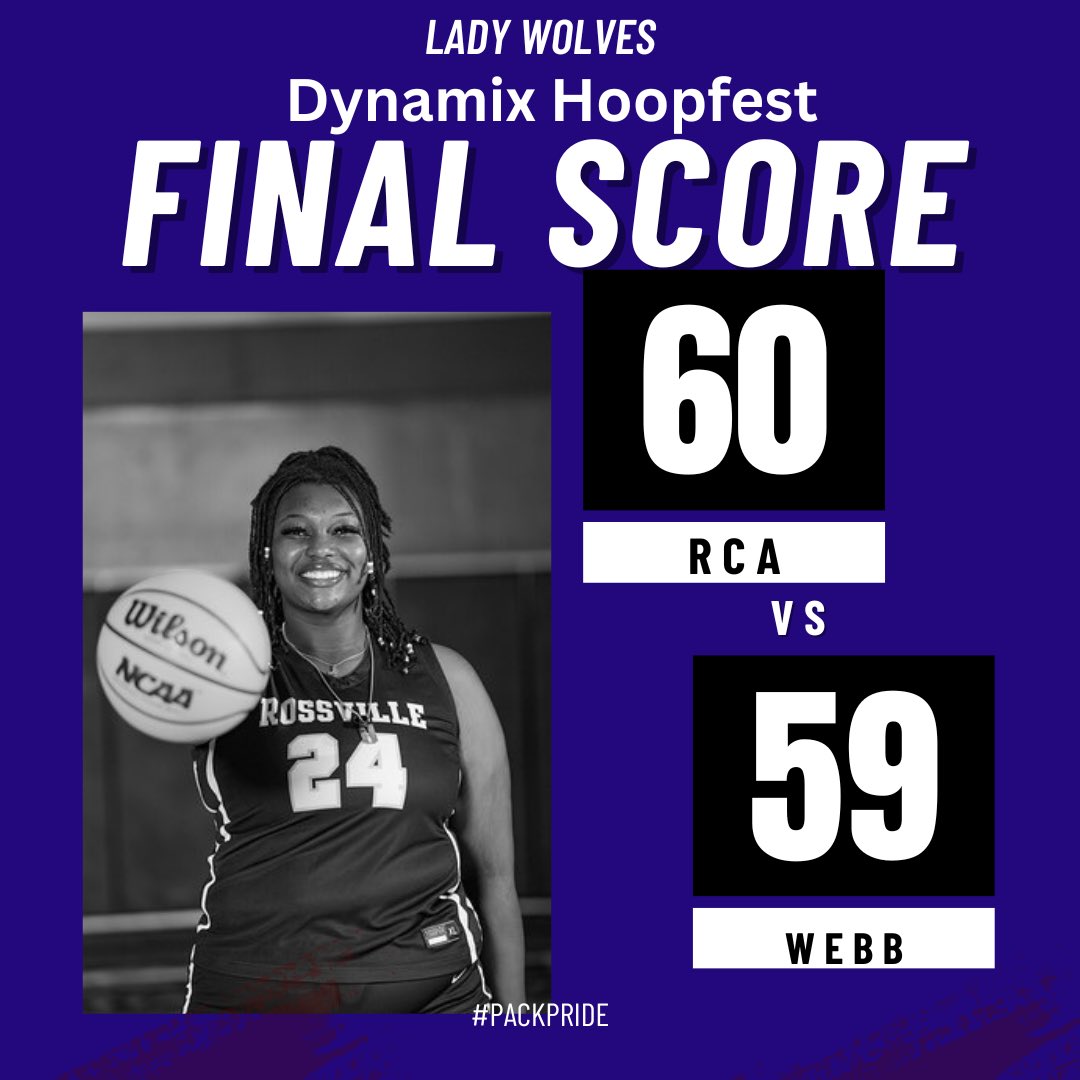 RCA Lady Wolves Basketball (@rca_girlsbball) on Twitter photo The Pack pulled it out in OT against The Webb school at Hoopfest
<a href="/RachelGriffin05/">Rachel Griffin</a> 32pt
<a href="/MAURYAHJ0NES/">Mauryah Jones</a> 13pt
<a href="/kimorawooden/">Kimora</a> 8pt
<a href="/WCHRISSY_1/">Chrishunti Walker</a> 4pt
<a href="/LailaNelson25/">Laila Nelson</a> 3pt
<a href="/johnvarlas/">John Varlas</a> The Pack pulled it out in OT against The Webb school at Hoopfest
<a href="/RachelGriffin05/">Rachel Griffin</a> 32pt
<a href="/MAURYAHJ0NES/">Mauryah Jones</a> 13pt
<a href="/kimorawooden/">Kimora</a> 8pt
<a href="/WCHRISSY_1/">Chrishunti Walker</a> 4pt
<a href="/LailaNelson25/">Laila Nelson</a> 3pt
<a href="/johnvarlas/">John Varlas</a>