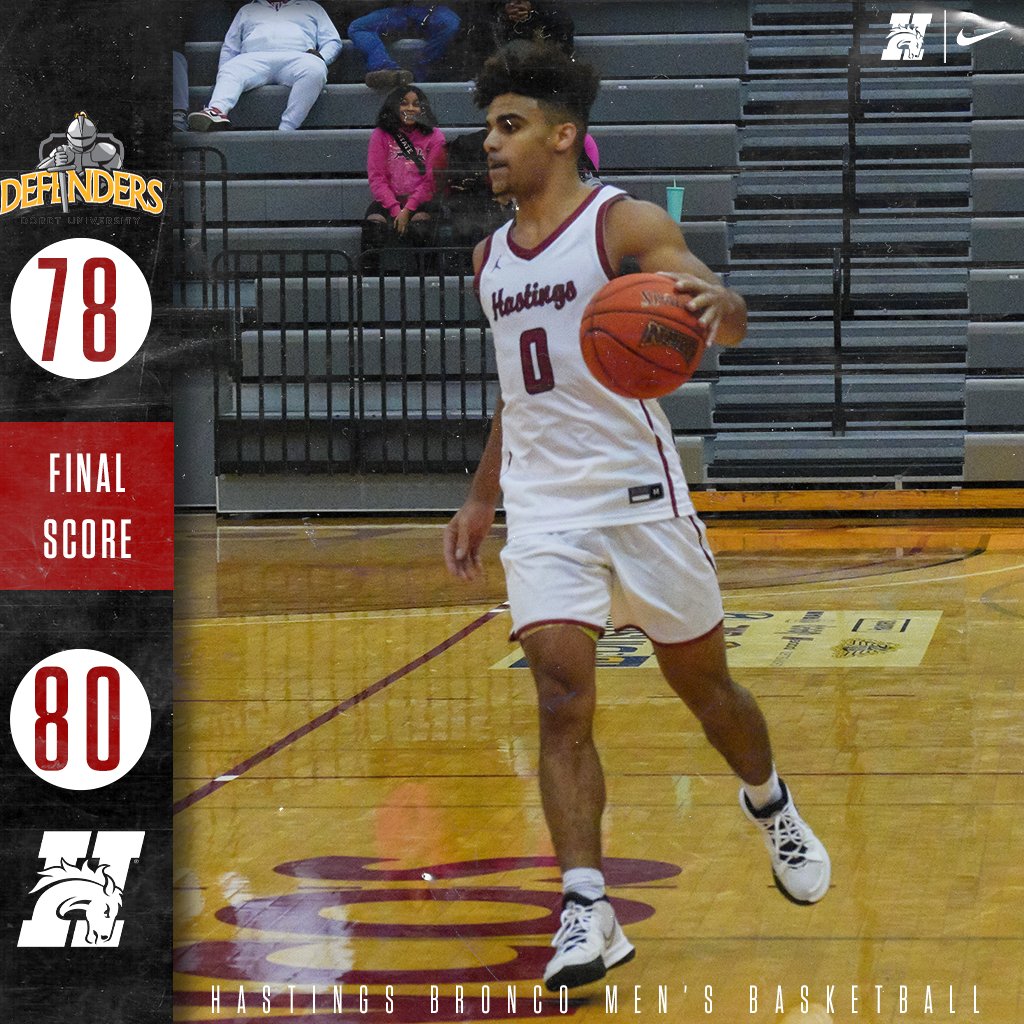 THAT'S A BRONCO WIN🐴 We take the win at Dordt after a tight second half! A 29 point game from Thomas leads the way offensively with Thompson, Corrigan, and Johnson all hitting double-digits as well. #GDTBAB