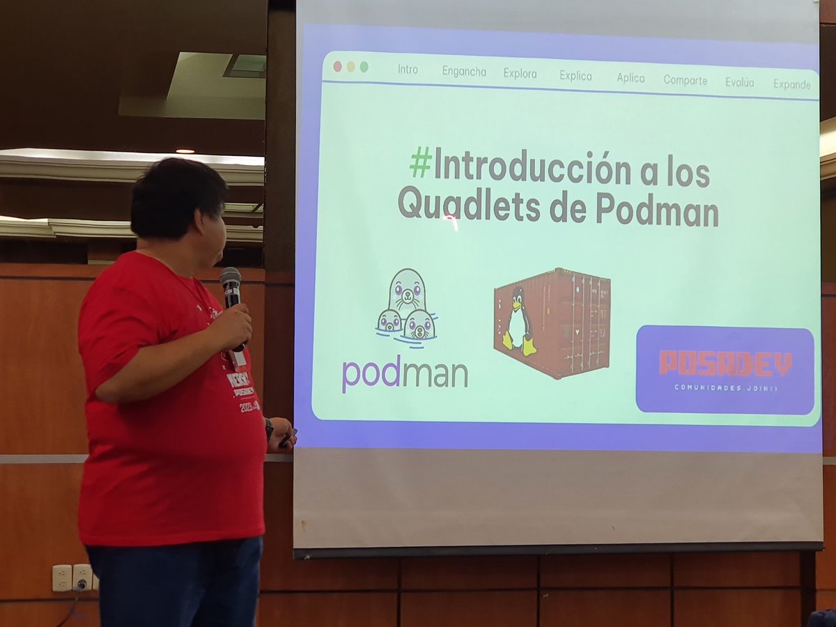 deusPaul's tweet image. Must add Podman to my bucket of things to learn. @posadev #posadev2023