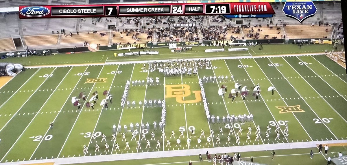 At the half time <a href="/HumbleISD_SCHS/">Summer Creek High</a> is up! Let’s do this!