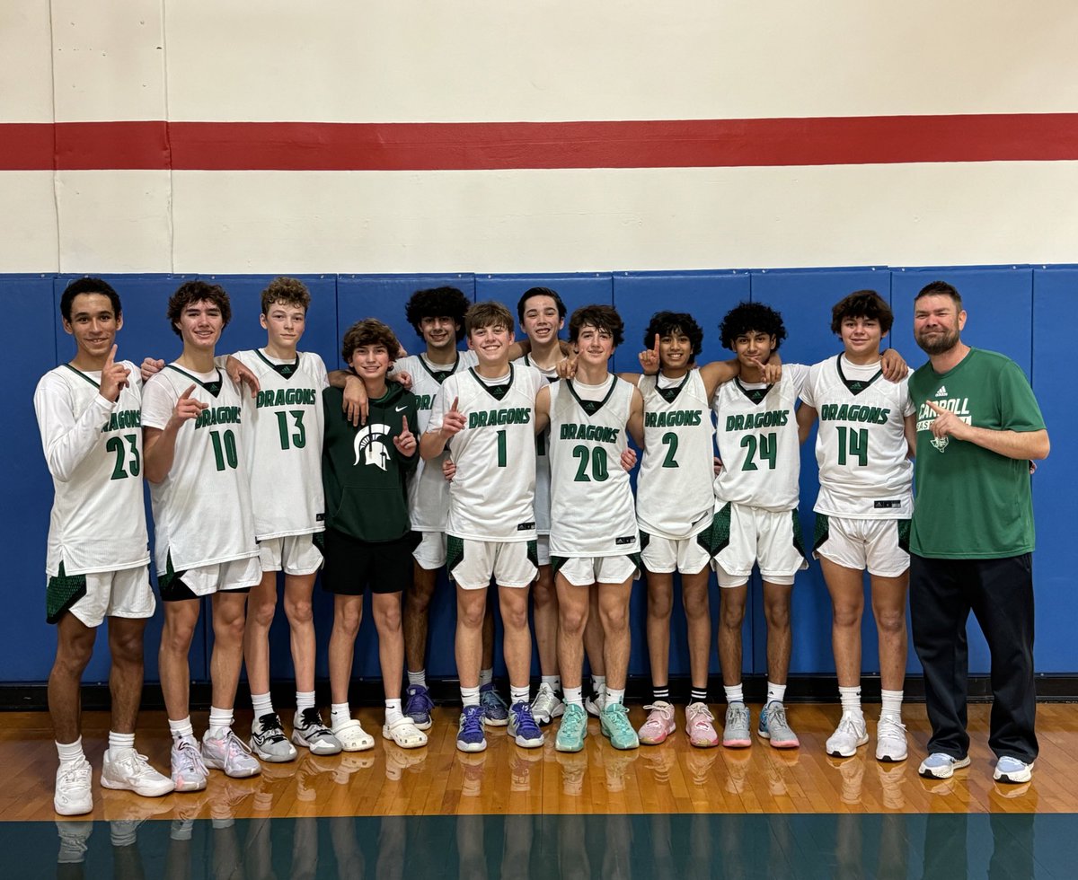 Congrats to 9th Green on winning the 9A Grapevine Tournament today! 9th Black got the win to take 3rd in their bracket. Awesome job players and Coach Burchfield! 🐲🏀 #5for1