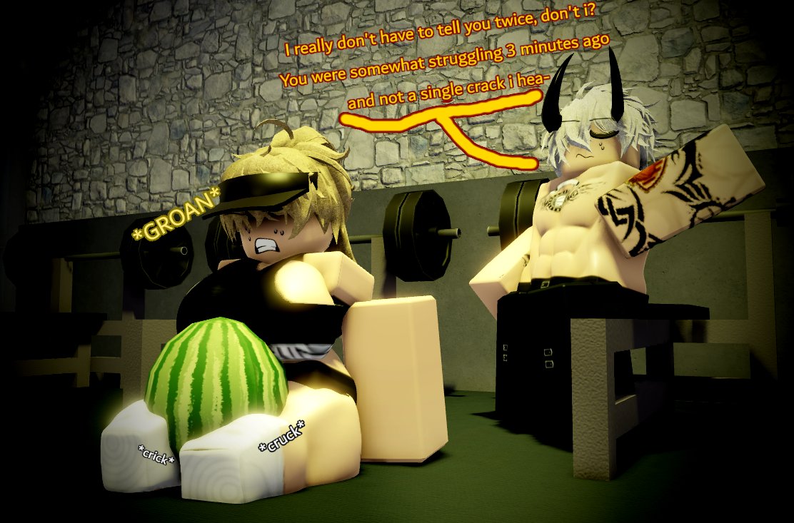 SFWValesilver's tweet photo. "Well they call her the Queen of Thunder Thighs for nothing, just look how strong and meaty those thighs are! I bet it could even be used as a neck snapping machine.~"
(character on the right made by @ZyxReigns. I love ur content! <3)
#rr34 #robloxSFW
(12/10/2023) https://t.co/m2ZIOn0i5f