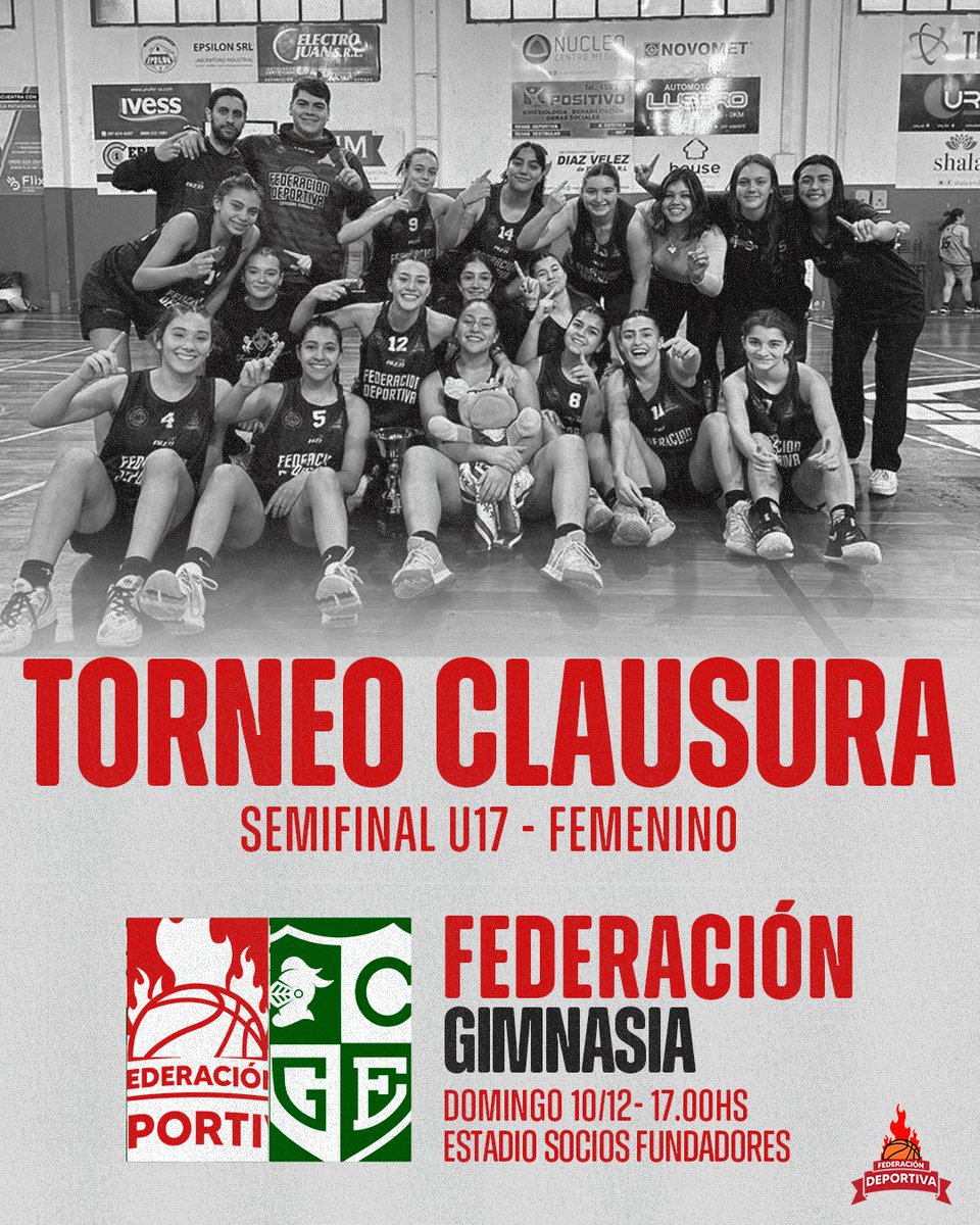🔴 DOMINGO DE SEMIFINALES.

🏀 Este domingo, nuestros U12 y U15, en masculino, y las U17 femenino estarán disputando sus respectivas semifinales del Torneo Clausura de la ACRB.

#SomosLaFede 🇦🇹