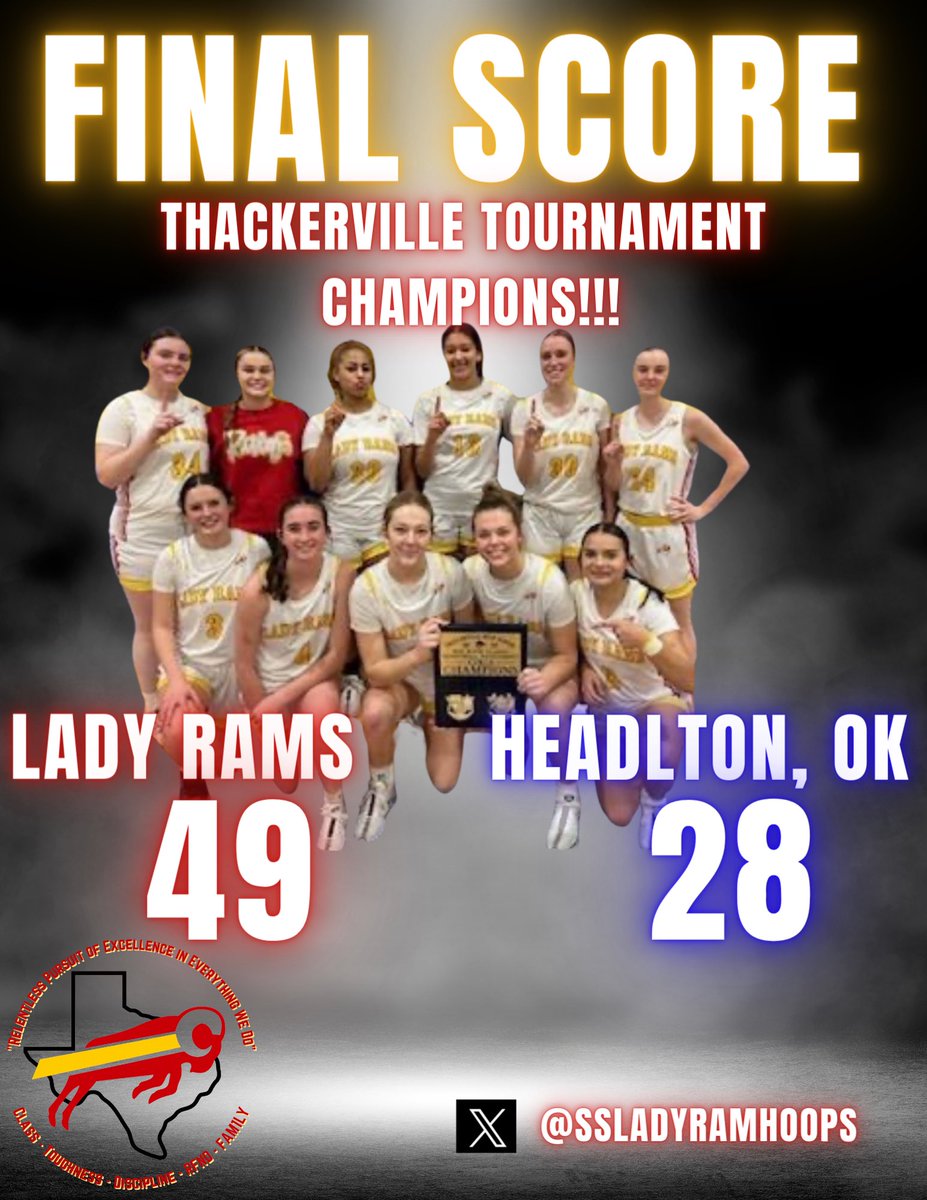 ⁦<a href="/ssLadyRamhoops/">S&S Girls basketball</a>⁩ bringing home the 🛳️!! Great job ladies!!
⁦<a href="/Brennahoward_10/">Brenna Howard</a>⁩ ⁦<a href="/MarleeHoward4/">Marlee Howard</a>⁩ ⁦<a href="/KarlieBaggs/">Karlie Baggs</a>⁩ ⁦<a href="/stanfordmaleeya/">Maleeya Stanford</a>⁩ 
#RFND 
#FAM1LY 
🛳️👊❤️🐏