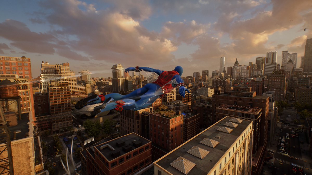 ChrisHarte7's tweet photo. As I’m playing Spider-Man 2 on my Ps Portal it legit looks like I’m looking at a Movie even though I’m playing a video game!!… #PsPortal #GamingLooksGood https://t.co/hm4NBvpCbK