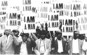huntythelion's tweet photo. The 1968 Memphis Sanitation Workers Strike in which an appeal was made — that they, too, are men while being Black and working class.
This is historical evidence of Black men’s “allegiance” to gender and whiteness. https://t.co/YiyA3QLPUh