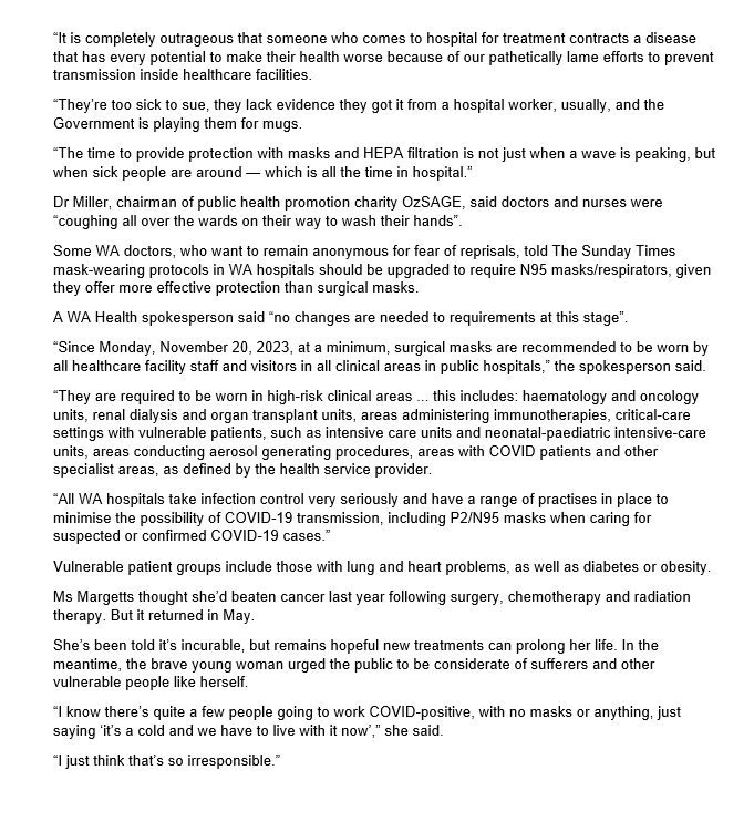 BigBadDenis's tweet photo. Vulnerable Perth patient groups claim hospital complacency is putting chances of survival at risk. By @Flinty_01 

"Cancer sufferers are urging health bosses to do more to stop the spread of COVID within hospitals, as a new infection wave hits."

Source: https://t.co/XqwM1osT4c https://t.co/wvTBy7ZRE2