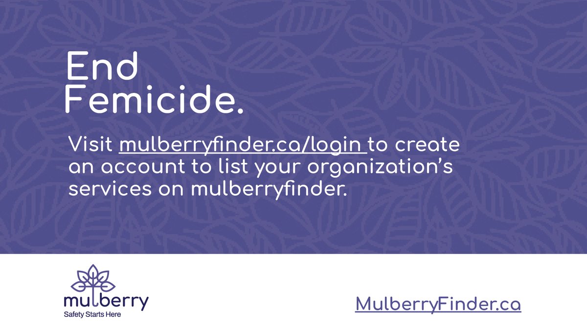 OaithDotCa's tweet photo. Do you provide #GBV support, education, or awareness in #Ontario?
#mulberryfinder is an online platform that can help those experiencing abuse or using unsafe behaviours find support. Help us #endfemicide joining #mulberryfinder today: https://t.co/fobHnDHPqk
#16DaysOfActivism https://t.co/8nb892i4U1