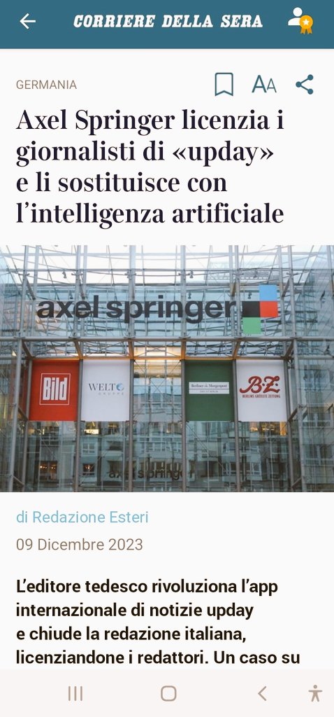 giannico's tweet photo. Poi AI sostituirà l'editore e così via come nel crescendo di Branduardi... https://t.co/dzt7sc3md5