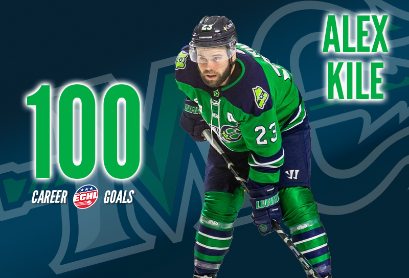 MarinersOfMaine's tweet image. Congratulations to Alex Kile as that goal marks the 100th goal of his ECHL career! #FiveSeasonsDeep