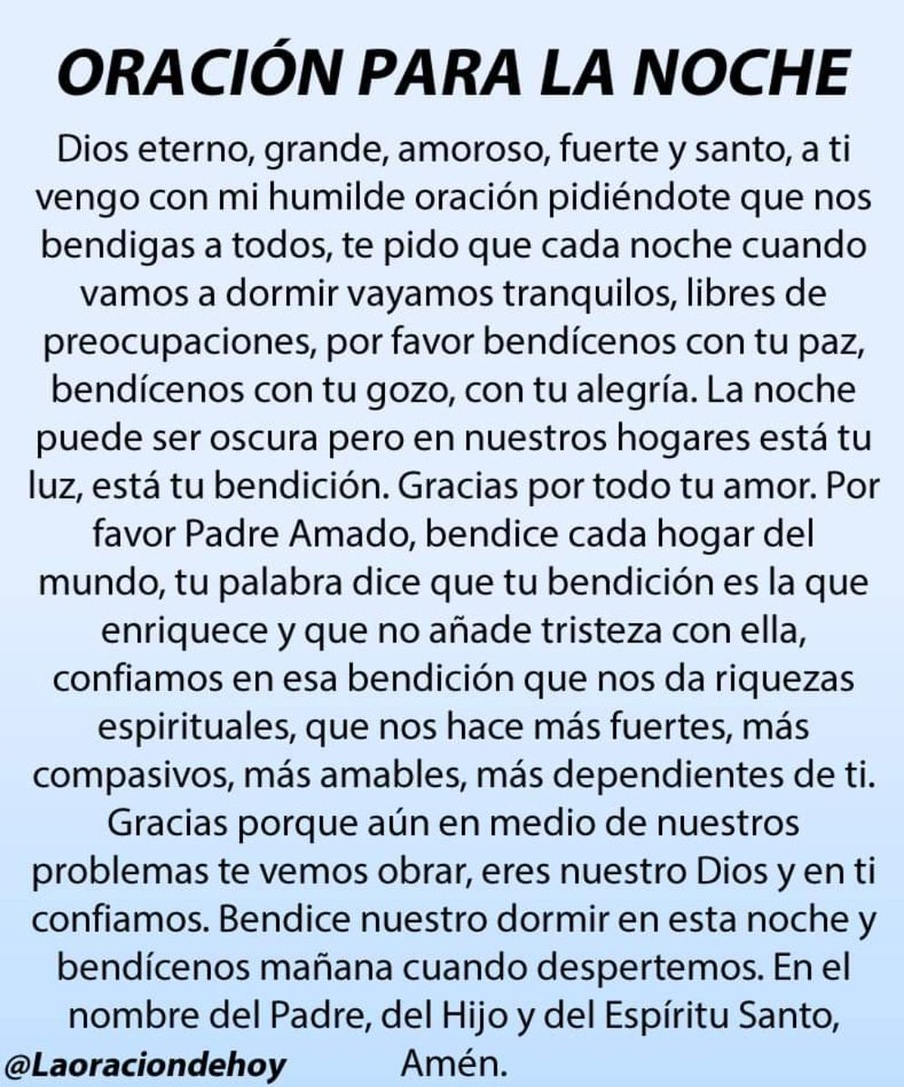 Oración De Hoy tweet media