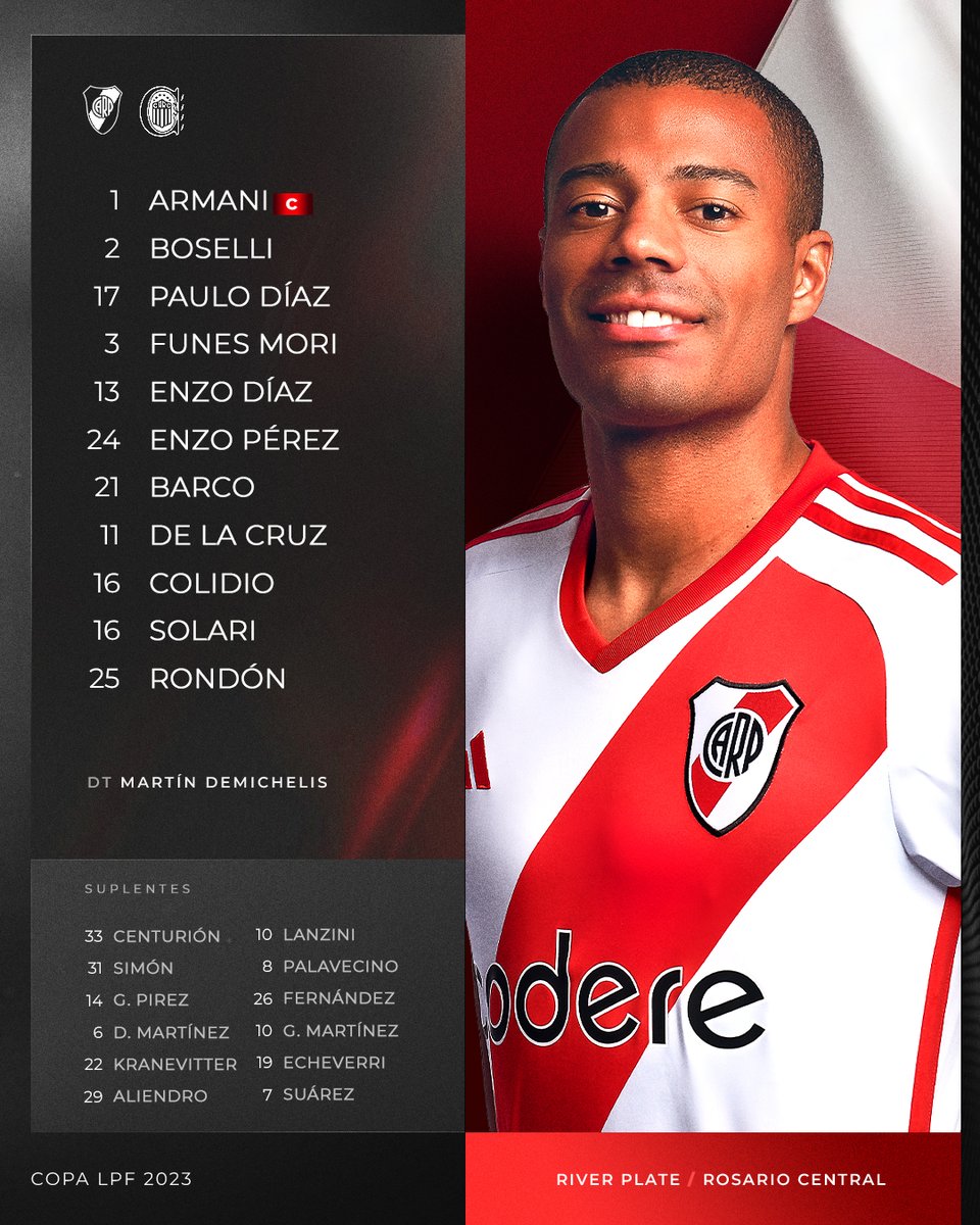 RiverPlate's tweet photo. ¡Con todo, Millonario! 💪

#VamosRiver ⚪️🔴⚪️