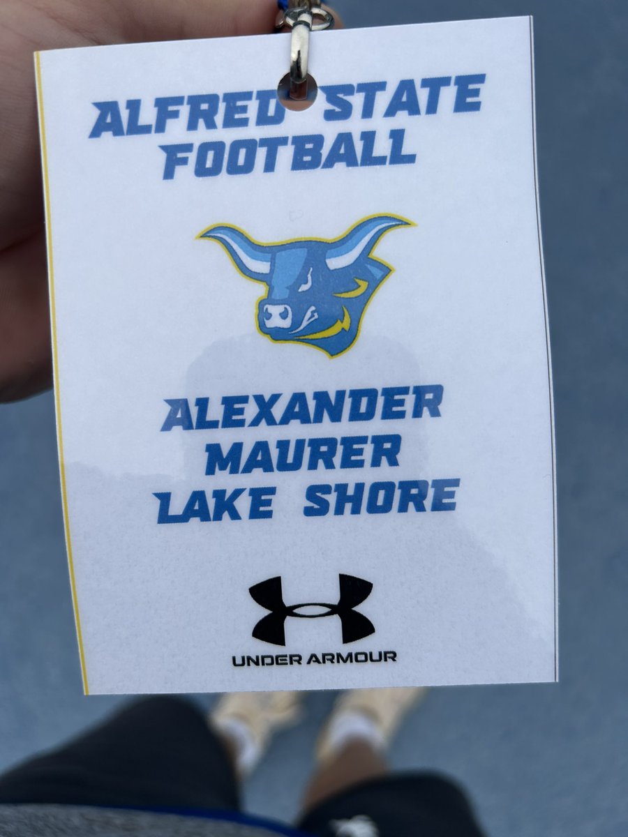 Xander Maurer (@agm_1141) on Twitter photo After a great Visit at <a href="/ALFREDSTATEFB/">ALFRED STATE FOOTBALL</a> today I have Officially been Offered a roster spot for the Fall of 2024. Thanks <a href="/CoachLinnAState/">Scott Linn</a> and <a href="/EthanBWilliams/">Ethan Williams</a> for the opportunity and the great time today.
<a href="/LSEagleFootball/">Lake Shore Eagles Football</a> <a href="/WNYAthletics/">WNY Athletics</a> <a href="/NCSA_Football/">NCSA_Football</a> <a href="/wny_football/">WNY Football</a> <a href="/AthleticsLSC/">Lake Shore Athletics</a> After a great Visit at <a href="/ALFREDSTATEFB/">ALFRED STATE FOOTBALL</a> today I have Officially been Offered a roster spot for the Fall of 2024. Thanks <a href="/CoachLinnAState/">Scott Linn</a> and <a href="/EthanBWilliams/">Ethan Williams</a> for the opportunity and the great time today.
<a href="/LSEagleFootball/">Lake Shore Eagles Football</a> <a href="/WNYAthletics/">WNY Athletics</a> <a href="/NCSA_Football/">NCSA_Football</a> <a href="/wny_football/">WNY Football</a> <a href="/AthleticsLSC/">Lake Shore Athletics</a>