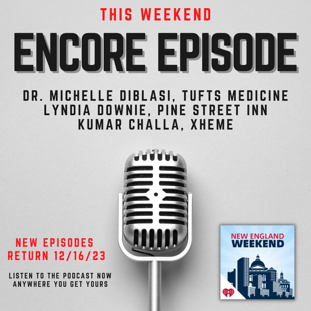 WBZNEWeekend's tweet image. Happy weekend! This weekend you’ll find we’re airing an encore episode, as we’re preparing new episodes to make our way into 2024!

You can listen live, or you can find the podcast on your favorite streaming services like the iHeartRadio app.

Have a safe and healthy weekend! 📻