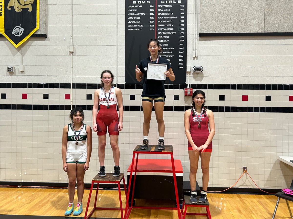 Congratulations to our Lady Bulldogs at the Madison Mash-Up Girls Tournament Today!  Sophomores  Zoe Rodriguez, Rebecca Dishun, and Raya Fowle  all came away Tournament Champions!  Sophomore Marie-Salam Mergia was the Tournament Runner Up!
Congrats Ladies and Go Bulldogs!