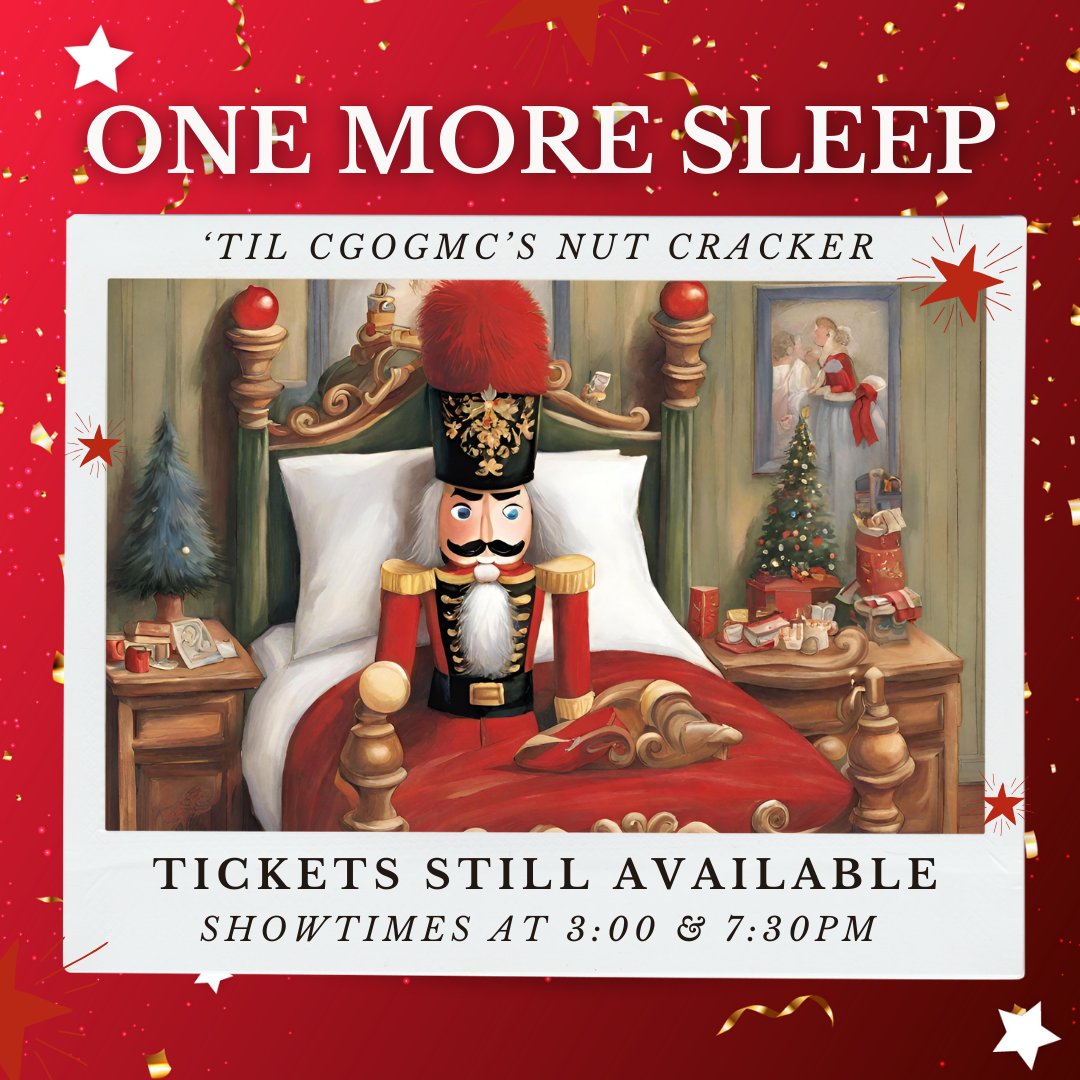 One more sleep! Tickets still available at thegladstone.ca/nut-cracker/  ✨