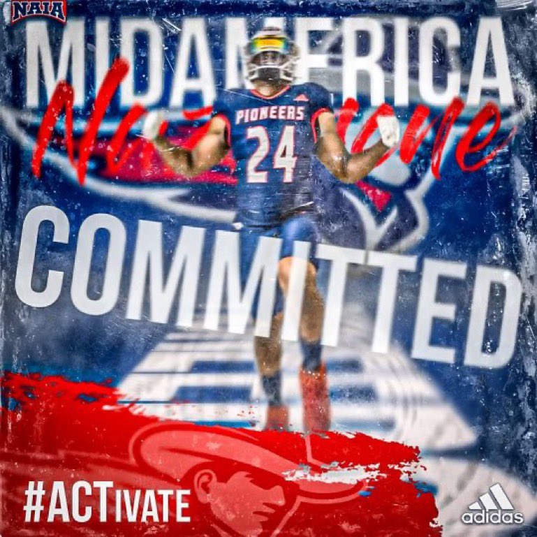 Deshawnj05's tweet photo. I am proud to announce I have committed to Mid America university after a great Visit with @MNUFootball_ I’m am thankful for the chance I have been given here at this university and look forward to what the future holds for me! #Pioneers @CoachBenton3 @Coach_SambolMNU https://t.co/JBfLb7FHgb