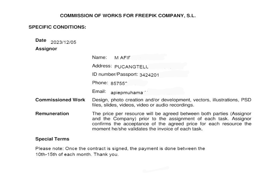 big thanks to <a href="/freepik/">Freepik</a> 

Setelah mengabdi 1,5 tahun menjadi kontributor, pada akhirnya bulan ini dapat undangan hiring exclusive.

<a href="/adobestock/">Adobe Stock</a> 
<a href="/Shutterstock/">Shutterstock</a> 
Semoga menyusul memberi tawaran exclusive nya 😊