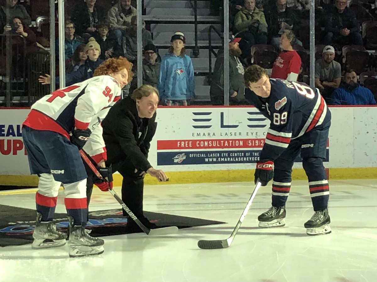 Great job on the puck drop Cordell!! #GoSpitsGo