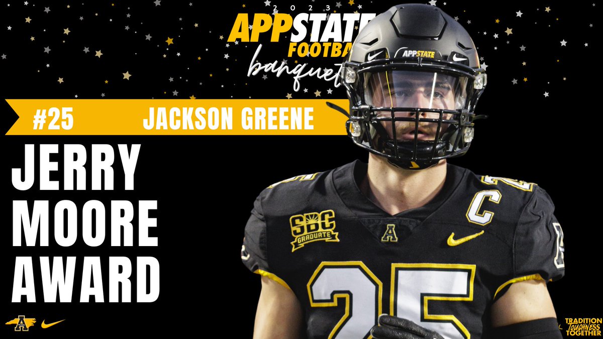 Last but not least, this year’s winner of the Jerry Moore Award, a player who embodies the characteristics of commitment, determination and toughness - Jackson Greene!

#GoApp
