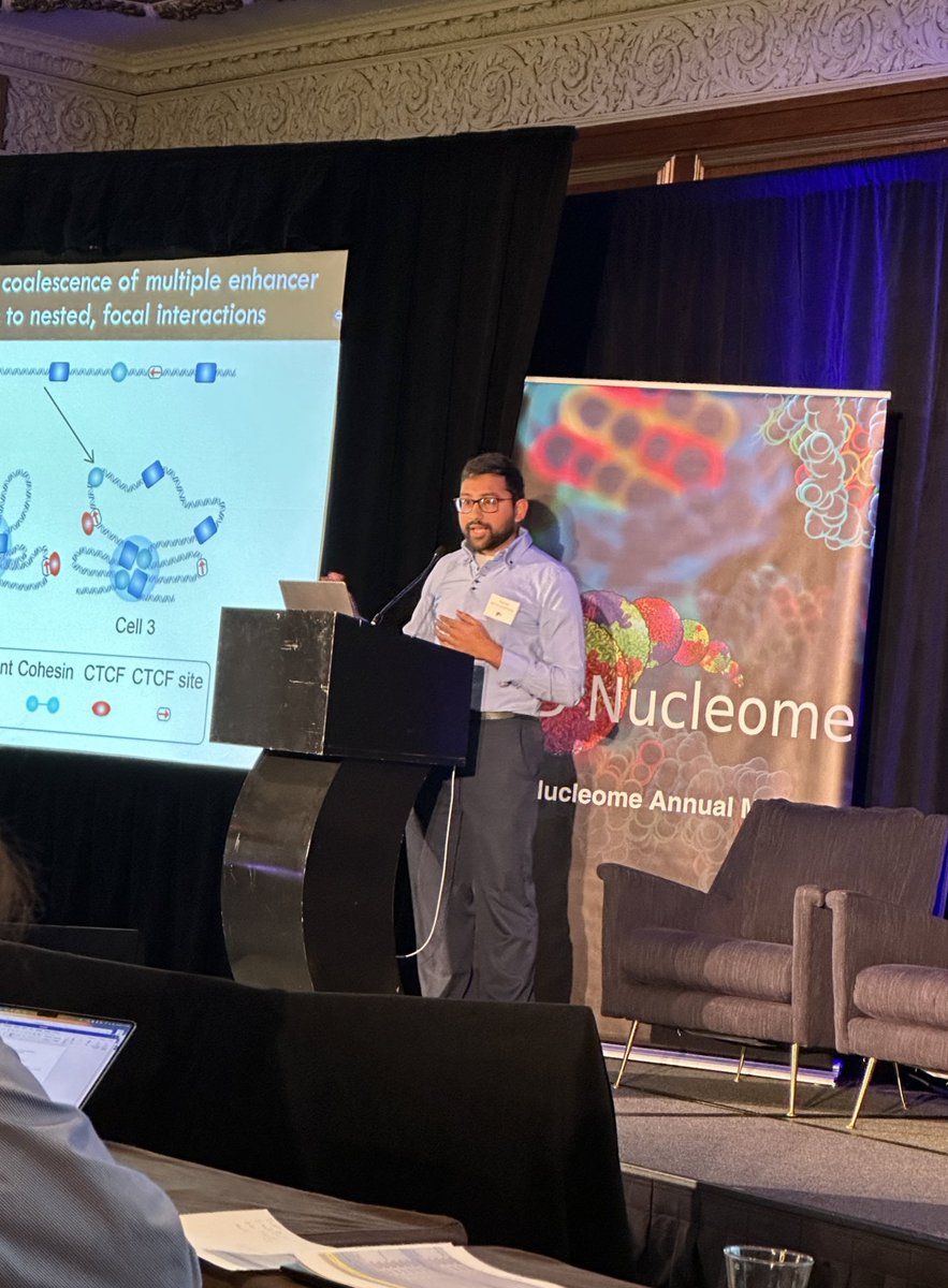 Great talk <a href="/ViraatGoel/">Viraat Goel</a> at the <a href="/4DNucleome/">4DNucleome</a> annual meeting!