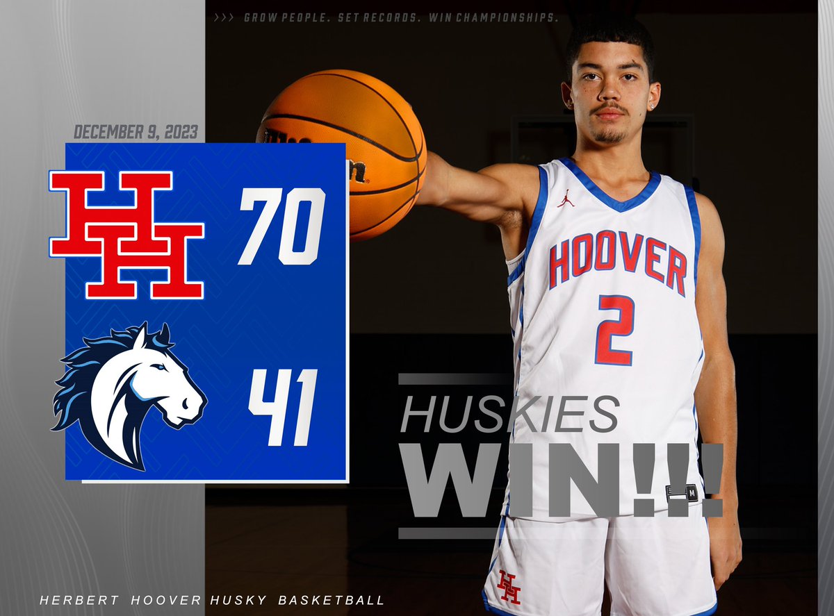 HUSKIES WIN! 🔴🔵🏀 vs. Phillip Barbour 4 players in double figures! … Hatfield 18 … Brown 16 … Symns 14 … Johnson 11 #TheRiver #GoHuskies