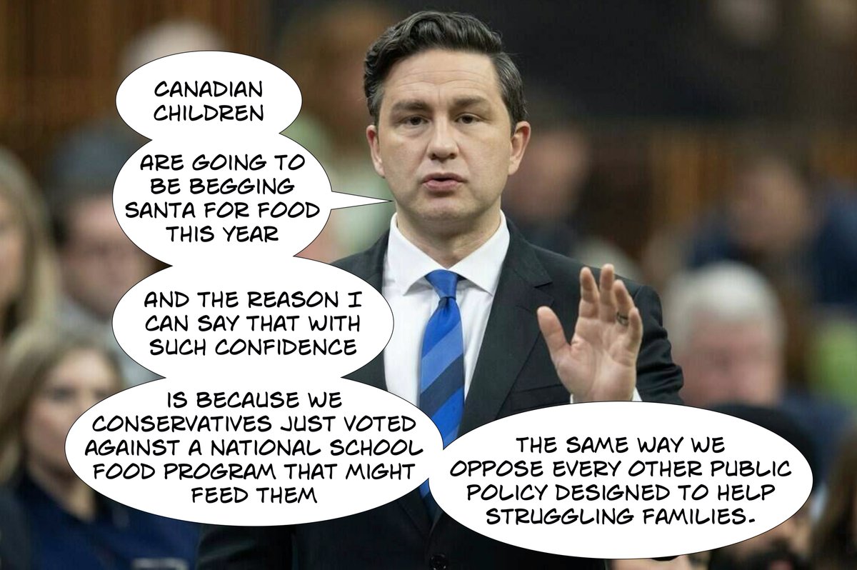 When #PierrePoilievreIsPathetic claims that Canadians will suffer, he does so with absolute confidence, because he's also doing all he can to make sure it happens.