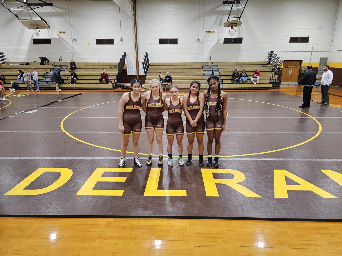 DMSskvir's tweet photo. Proud of how our Lady Bears wrestled in their first matches. Looking forward to watching their progress throughout the season. #delranwrestling #dmsbears https://t.co/3WXb5tjwWm