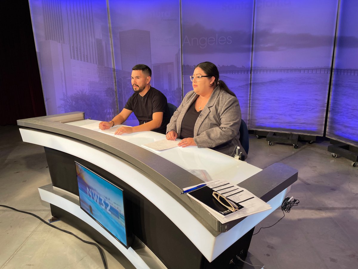 CampNewsTV's tweet photo. Camp News Anchor camp held at Pepperdine University, students are learning how a tv newscast is produced! #campnews2023 https://t.co/1gZK0xZ03q