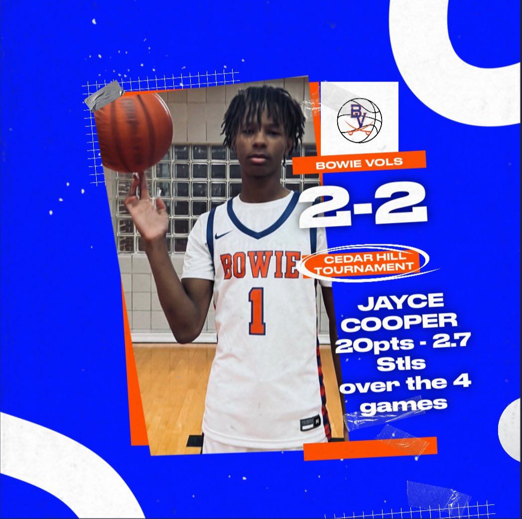 Back in action Tuesday vs Southlake at home at 7:30pm come support the Bowie Vols 
<a href="/JamesBowieHS/">Bowie High School</a> <a href="/theycallmecoach/">Lee Jones</a> <a href="/AISDSportsInfo/">Arlington Athletics</a> <a href="/ArlingtonISD/">Arlington ISD</a> 
#be_the_tradition