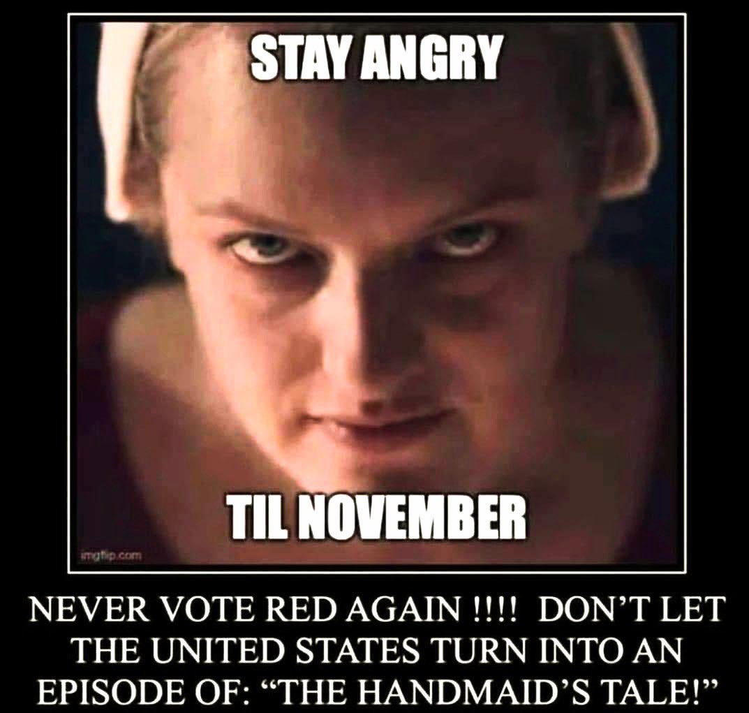 GeoffBrown82's tweet photo. I would only change one thing about this: Stay Angry As Long As It Takes! Protest as long as it takes, and keep voting for your lifetime (in local, state, and federal elections)! This will not end next November. Democracy must be guarded and defended ALWAYS! https://t.co/GQK2fPnlgq