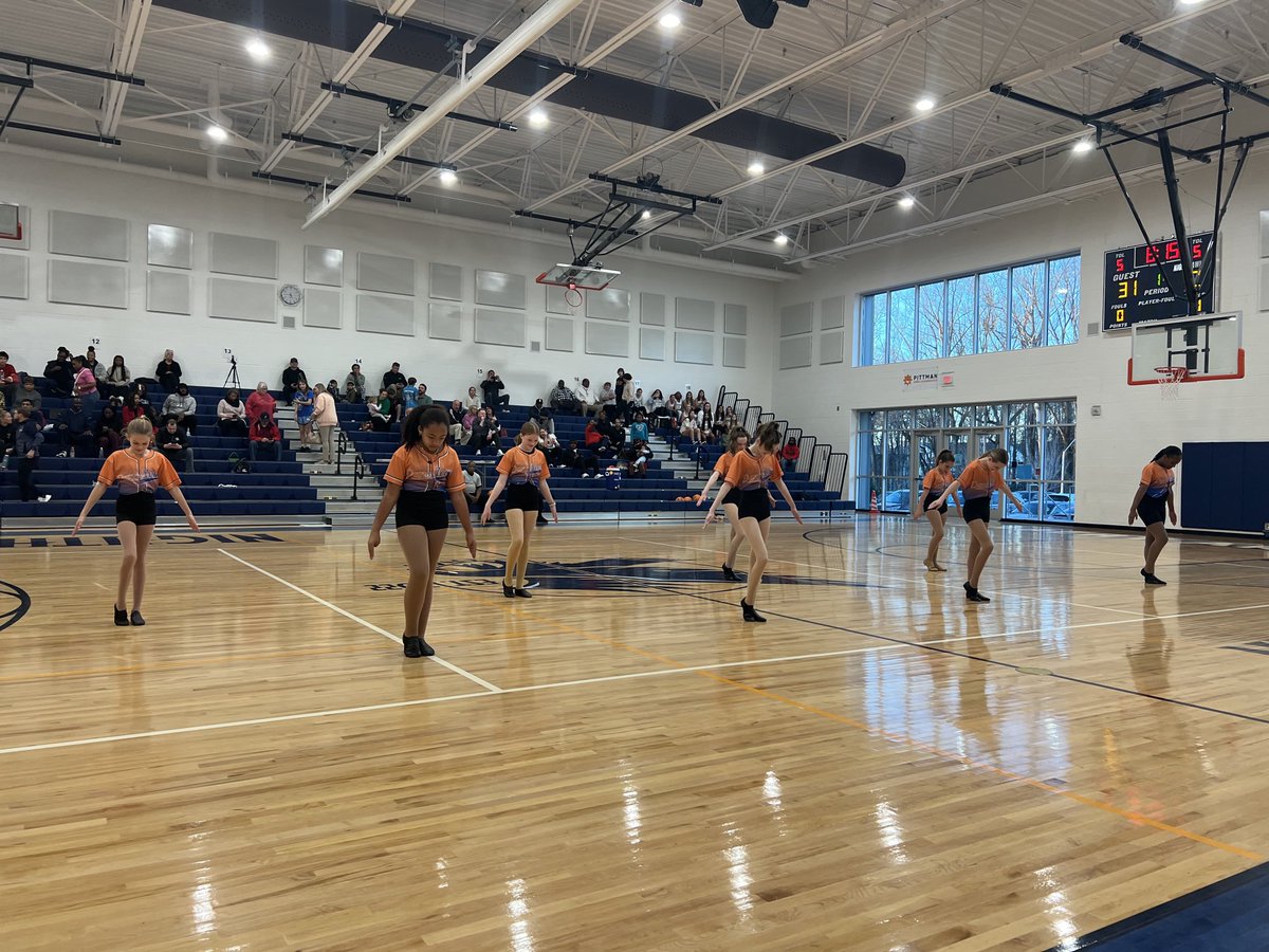 HerbertAkinsMS's tweet photo. Our Inaugural Dance Team took the court during half time of the basketball game this past Thursday! #NighthawksRise with #NighthawkVision https://t.co/KVUzbaQtPn