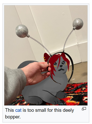 lenka_exe's tweet photo. this cat is too small for this deely bopper........ #lenkART https://t.co/y0QPK59Gol