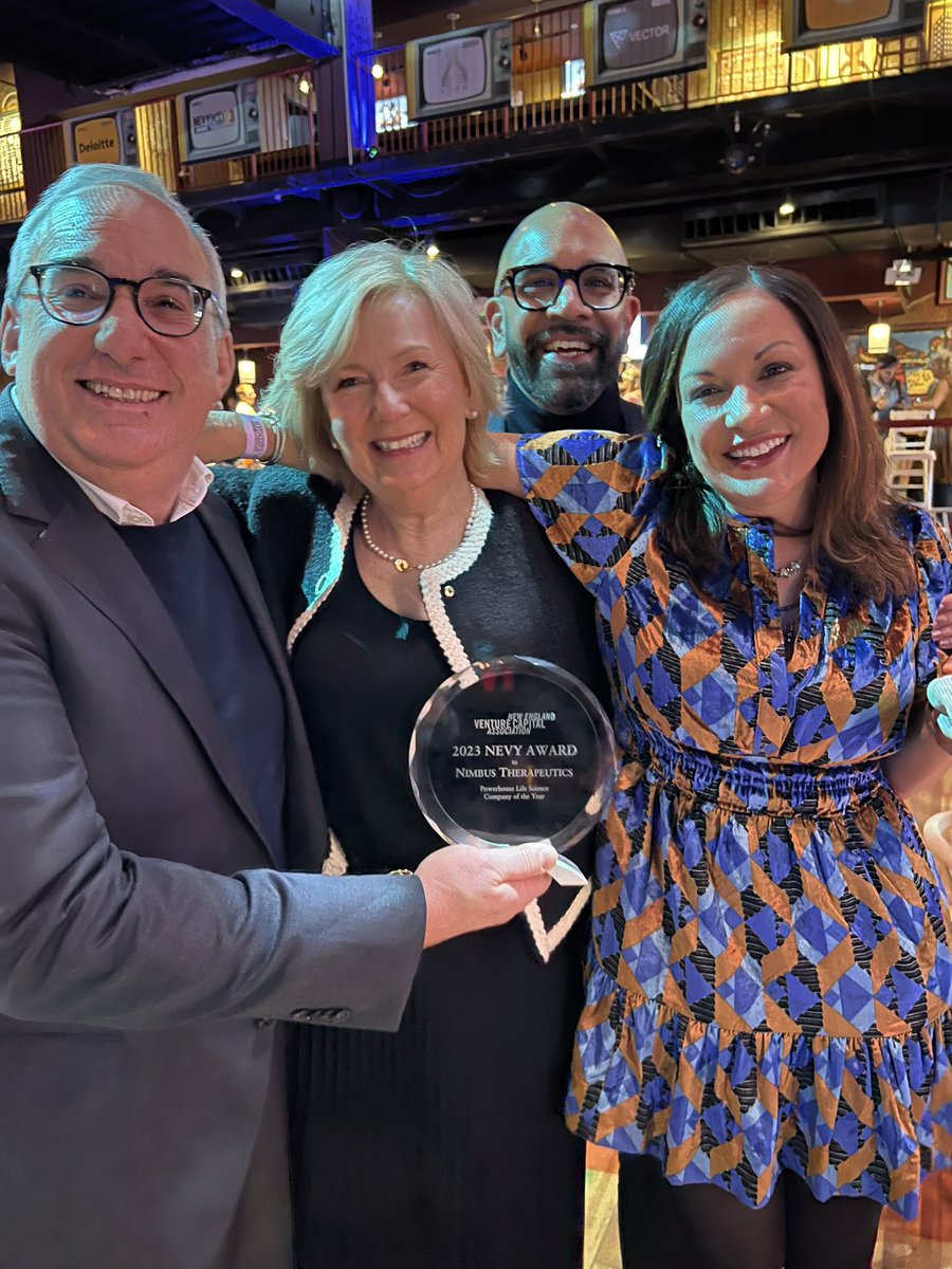 JebKeiper's tweet photo. So proud of the team @NimbusTx for being awarded Powerhouse Life Science Company of the Year this past week at the #NEVYs2023 @NewEnglandVC awards gala! https://t.co/Of4iT26o0X