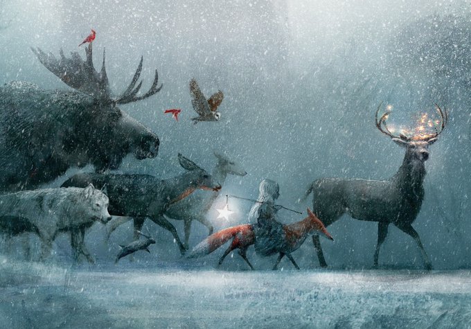 The Moon's Daughter - illustration from my children's book