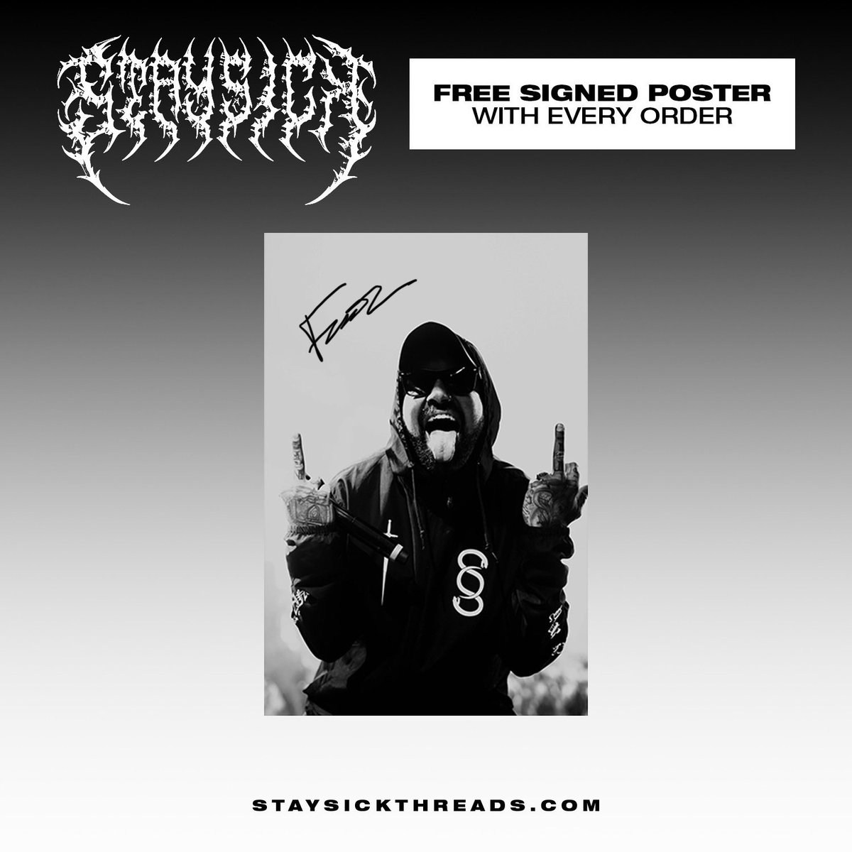 STAYS1CK's tweet photo. It’s The Weekend Baby &amp; Xmas Is Right Around The Corner! We’re Giving FREE Signed Posters W/ Every Order So Take Advantage While You Can! 🤘🏼

https://t.co/eOurQGSmeG ❄️ https://t.co/SbppnoVUJF