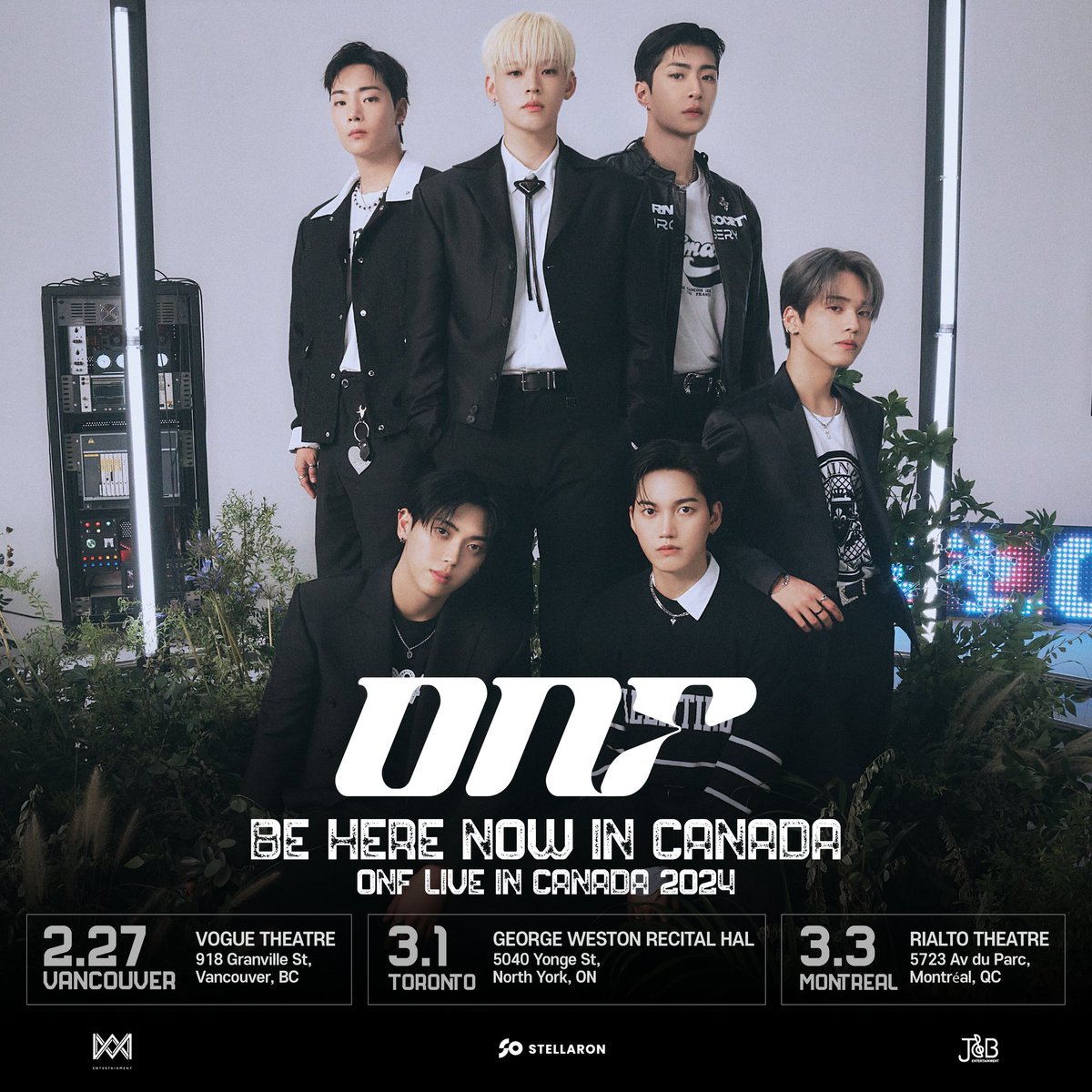 JNBCANADA's tweet image. 2024 ONF LIVE IN CANADA 🇨🇦
[Be Here Now in Canada]
⠀🌟 Mark your calendars for these incredible dates:
✔️ 0227 Vancouver - VOGUE Teatre 
✔️ 0301 Toronto - G Western Recital Hall
✔️ 0303 Montreal - Rialto Theatre 

More Info 🌐 JNBCANADA.COM 

#ONF #BEHERENOW 
⠀