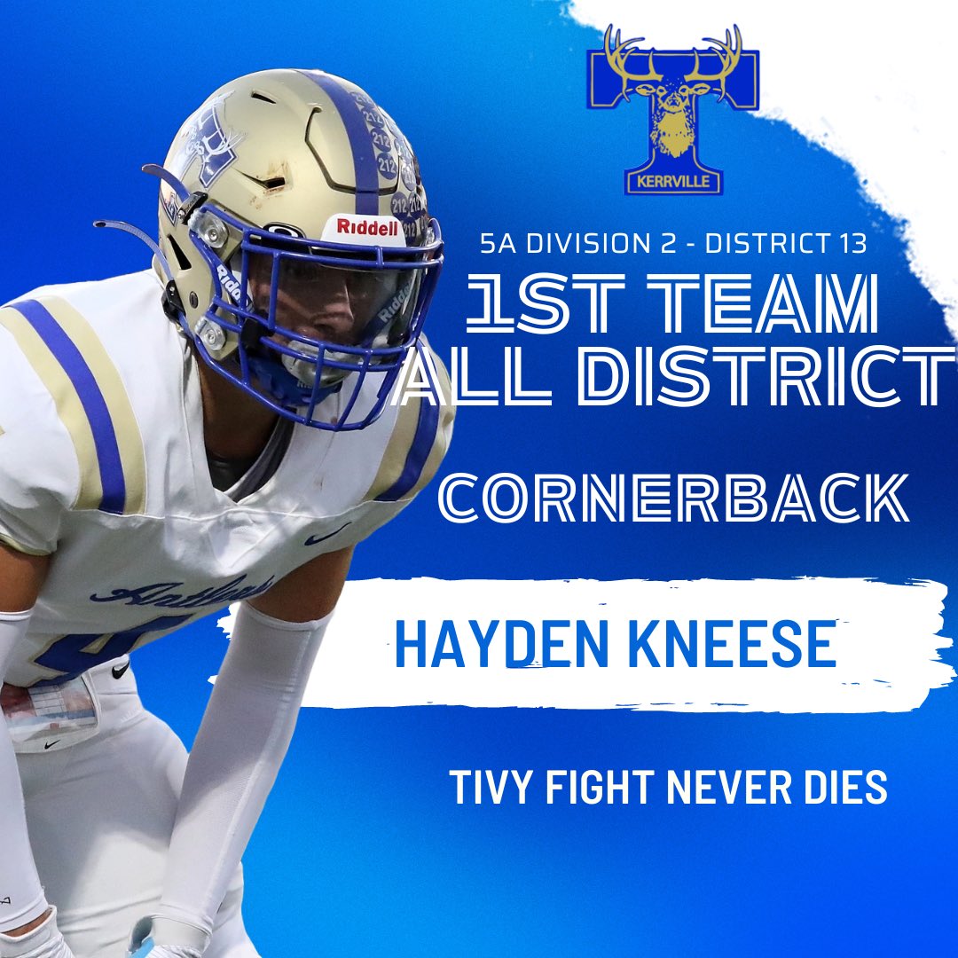 Shout out to our first team all district players! #TFND #KISDInspires #Changethegame <a href="/TIVYHS/">Tivy HS</a> <a href="/kerrvilleisd/">kerrvilleisd</a> <a href="/thehypeherd/">thehypeherd</a>