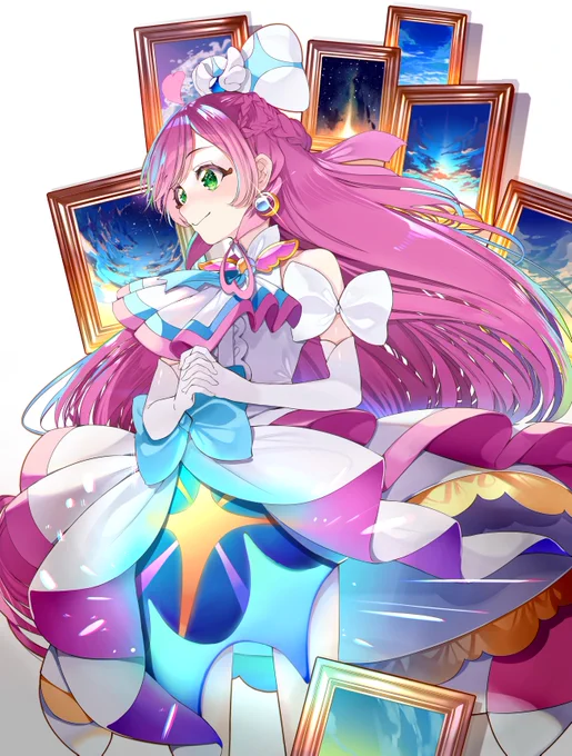 キュアプリズムでした!#今年も残りわずかなので今年一番伸びた絵を貼る見た絵描きさんも強制でやる 