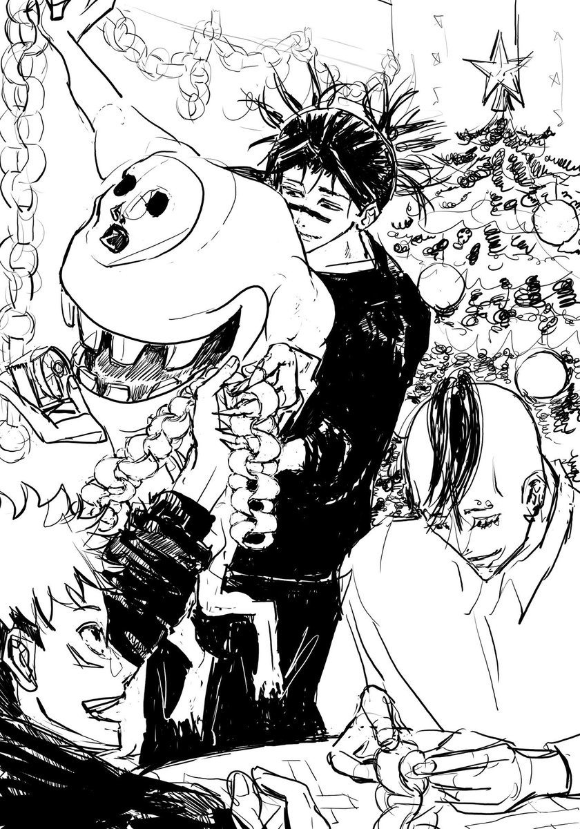 クリスマス準備🎄（2年前の思い出絵）