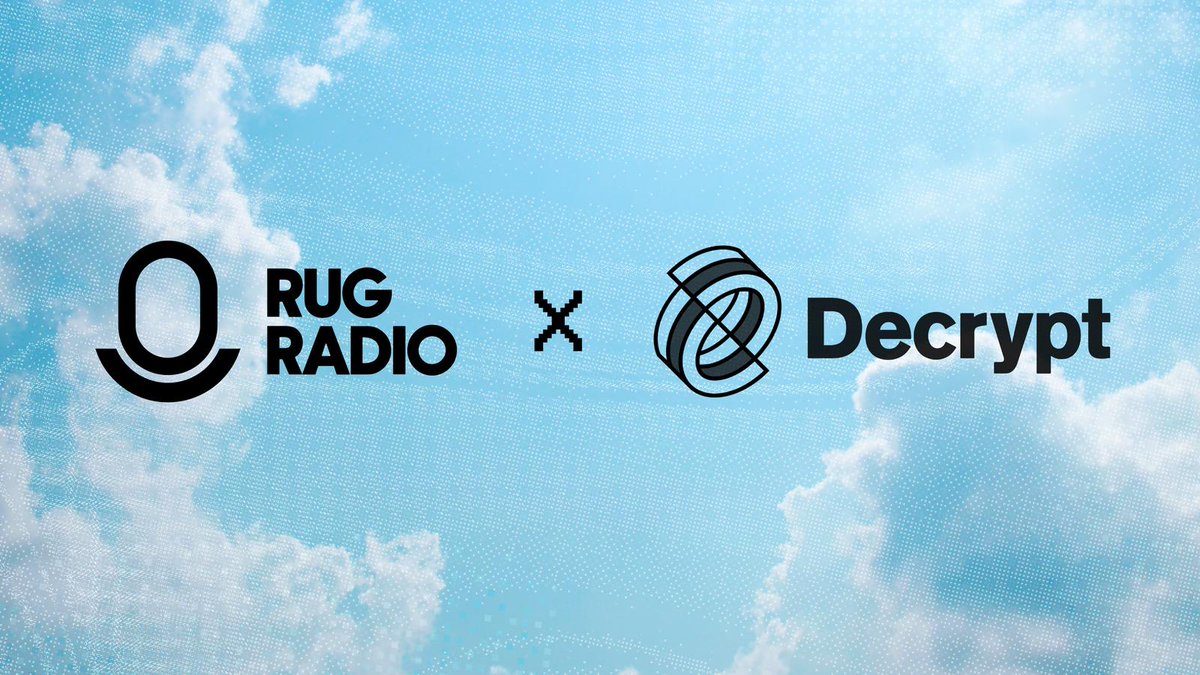 It started in September 2021, when a ragtag group of artists, creators, &amp; degens filled a Space &amp; reimagined what the future of entertainment could be.

"Media for the people, by the people."

Today, <a href="/RugRadio/">Rug Radio</a> joined forces with @decryptmedia to help make that dream come true. 🫂