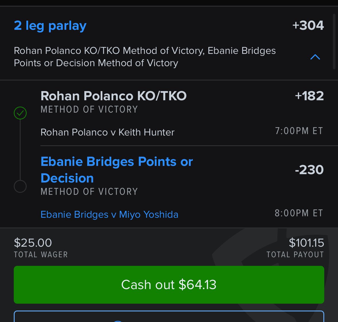 PiattPicks's tweet image. 🚨 Cash Out Alert! 🥊 💰 

I’m letting it ride, but it’s available.

YT Piatt Picks