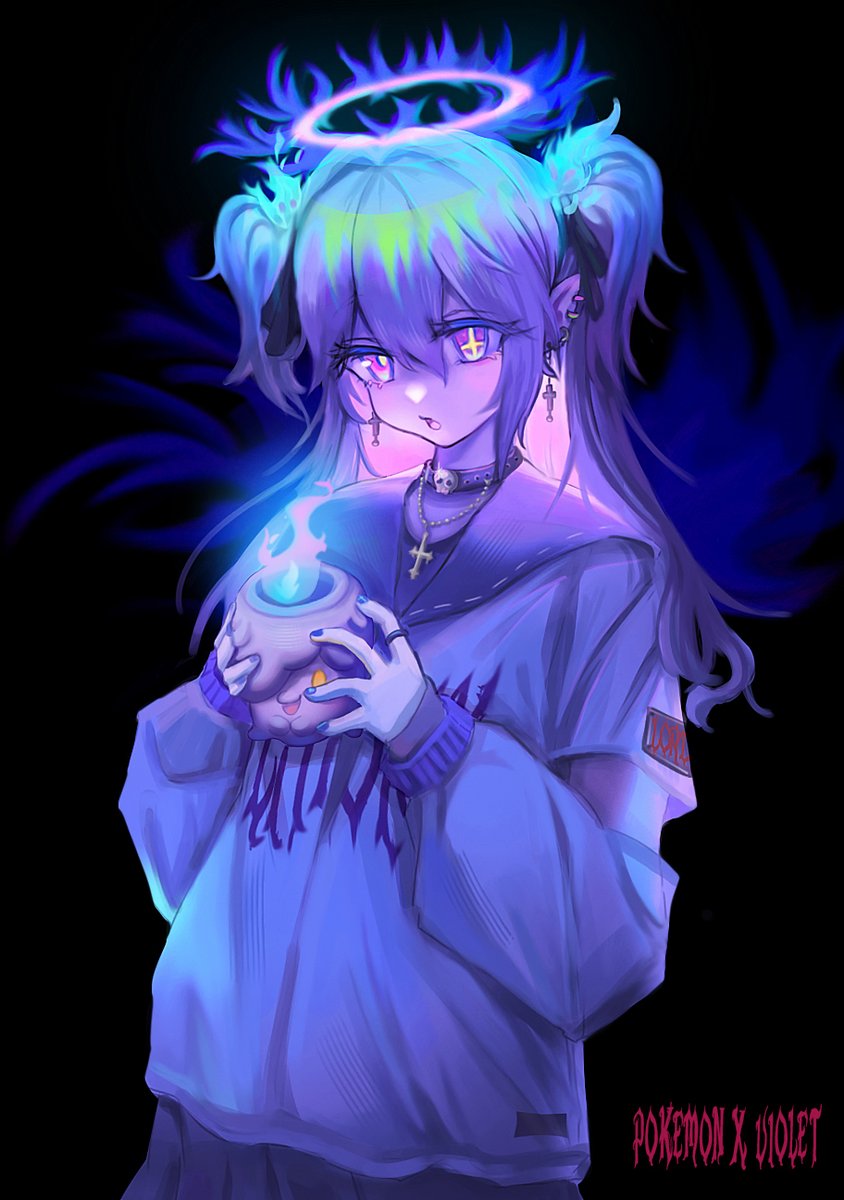 (*^▽^*)💙😈💜

#ocart #ヒトモシ #Pokemon #Litwick #Procreate
#イラスト #illustration #art #ゴスロリ #gothic #冬の創作クラスターフォロー祭り
