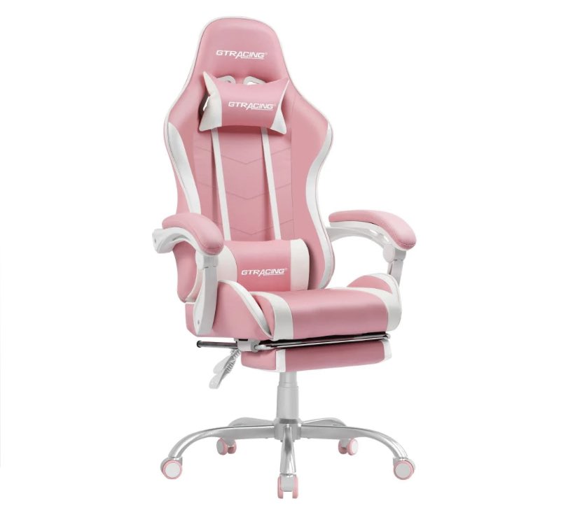 pinkcloudyhaze's tweet photo. I just received a contribution on Throne via Anonymous: Pink Gaming Chair with Footrest. Thank you! https://t.co/YEYyZaKBGp #Wislist #Throne https://t.co/dQzcvsA3Ck