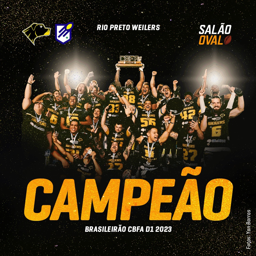 Parabéns ao super <a href="/Weilers_RP/">Rio Preto Weilers Futebol Americano</a> - Campeão Brasileiro <a href="/BrasileiraoCBFA/">Brasileirão de FA</a> <a href="/NFLBrasil/">NFL Brasil</a>